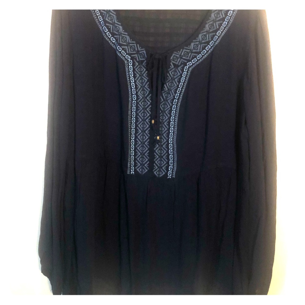 Embroidered Peasant Blouse